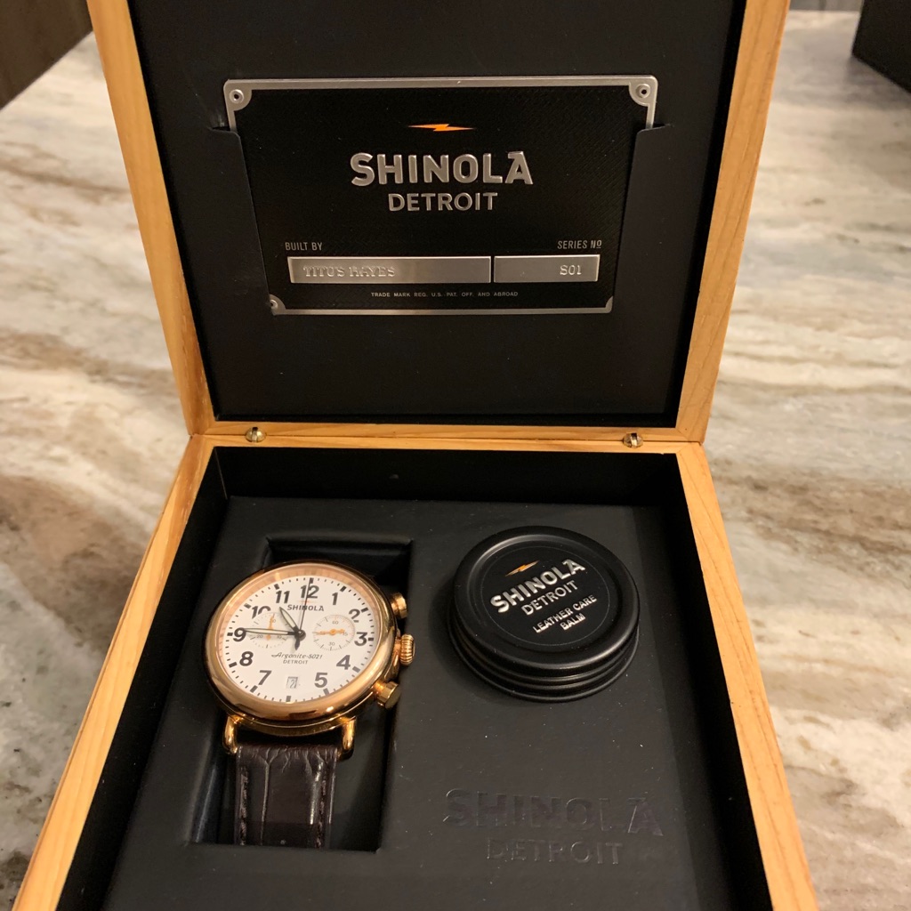 Shinola 41 Mm Runwell Chrono Watch